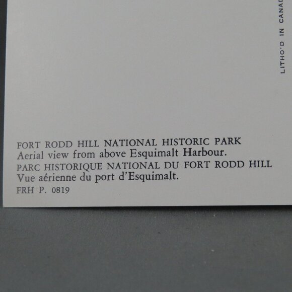 Vintage Postcard - Parks Canada Fort Rodd Esquimalt Harbor - Parks Canada - Picture 3 of 4